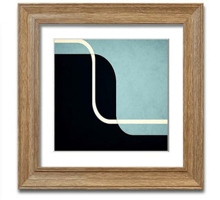 Abstract Yin Yang Square Framed Print