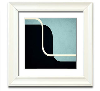 Abstract Yin Yang Square Framed Print