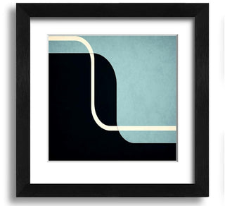 Abstract Yin Yang Square Framed Print