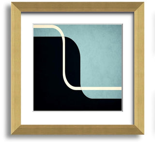 Abstract Yin Yang Square Framed Print