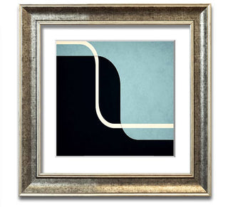 Abstract Yin Yang Square Framed Print