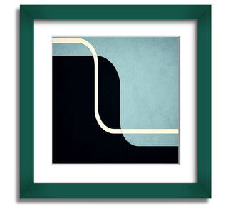 Abstract Yin Yang Square Framed Print