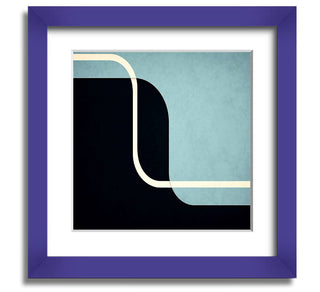 Abstract Yin Yang Square Framed Print