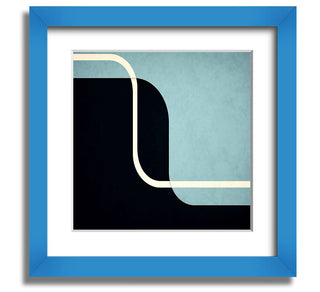 Abstract Yin Yang Square Framed Print