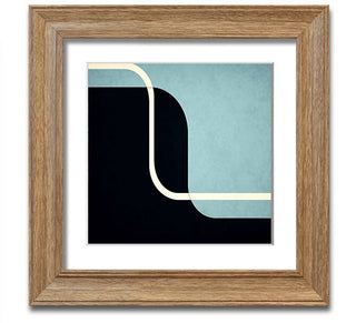 Abstract Yin Yang Square Framed Print