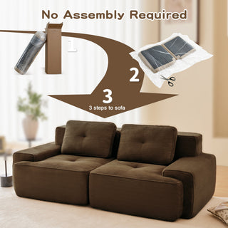 Agassiz Modular Corduroy Sectional Sofa