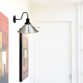 Vintage Industrial Cone Shade Wall Sconce