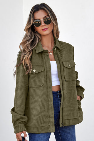 Collared Zip-Up Jacket