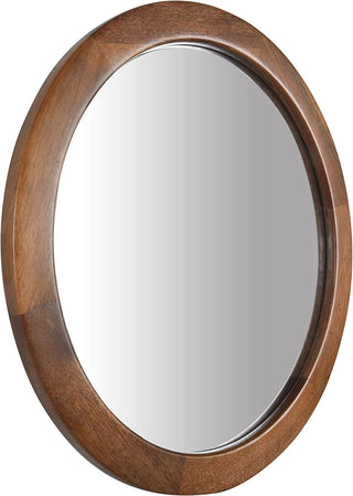 Cowichan Walnut Round Wall Mirror