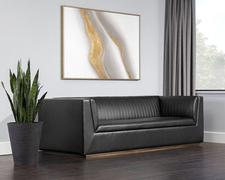 Bradley Faux Leather Sofa