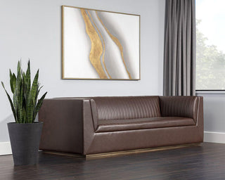 Bradley Faux Leather Sofa