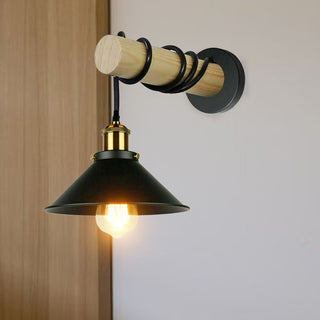 Wall Mounted Wood Arm Light