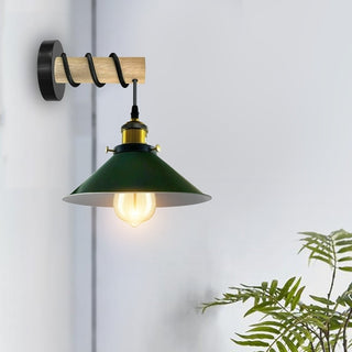 Wall Mounted Wood Arm Light