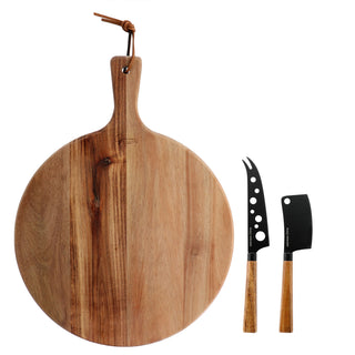 3-Piece Acacia Wood Charcuterie Serving Board