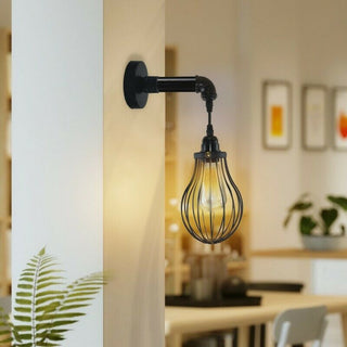 Retro Pipe-Style Wall Light