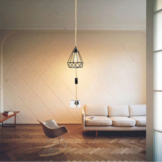 Diamond Cage Pendant Light Fixture