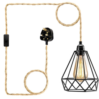 Diamond Cage Pendant Light Fixture
