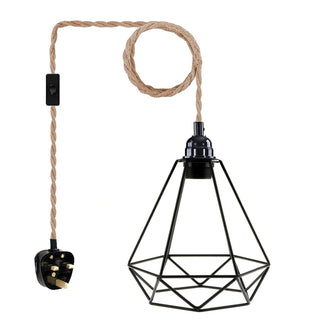 Diamond Cage Pendant Light Fixture
