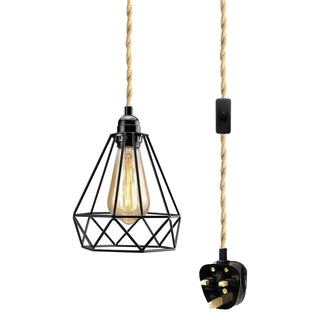 Diamond Cage Pendant Light Fixture
