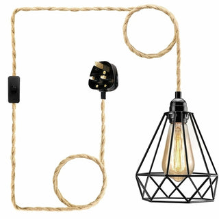 Diamond Cage Pendant Light Fixture