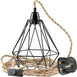 Diamond Cage Pendant Light Fixture