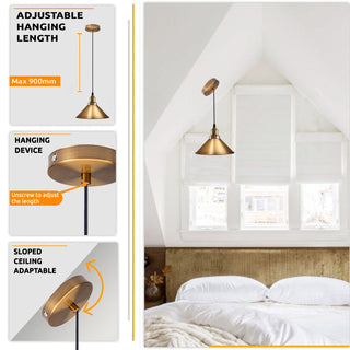 Cone Pendant Ceiling Light – Single