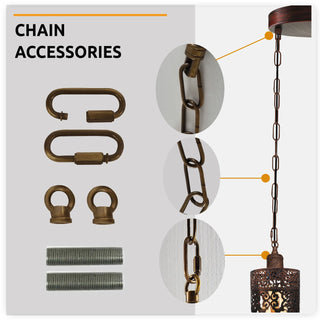 3-Head Barrel Cage Pendant Ceiling Light