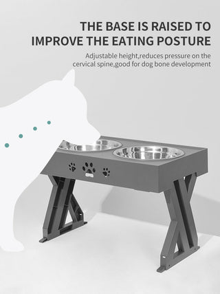 Foldable 3-Level Pet Feeder