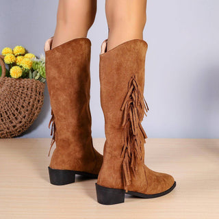 Marfa Fringe Western Boots