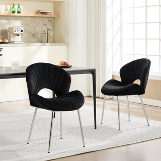 Modern Hollow-Back Upholstered Chair