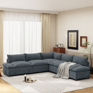 115.5" Modular Sectional Sofa with Storage