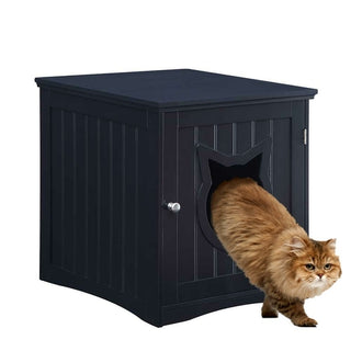 Decorative Cat House & Litter Box Enclosure