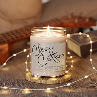 Clean Cotton Scented Soy Candle