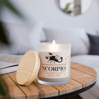 Scorpio Oakmoss & Amber Scented Candle