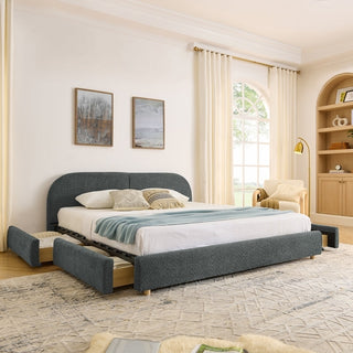 Qualicum Curved Headboard Storage Bed