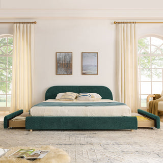 Qualicum Curved Headboard Storage Bed