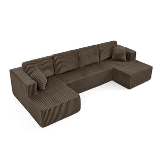 133" U-Shape Modular Sectional Sofa