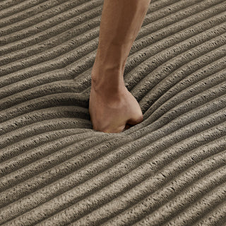 Ribbed Modular Compressed Sectional Sofa