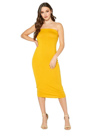 Laguna Niguel Strapless Midi Dress