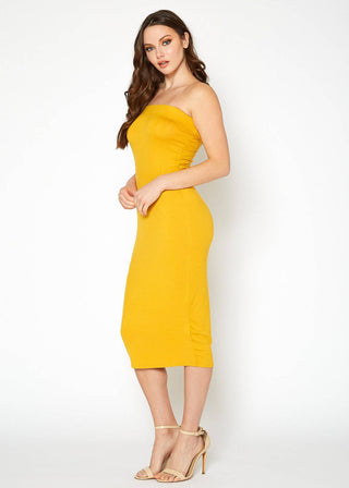 Laguna Niguel Strapless Midi Dress