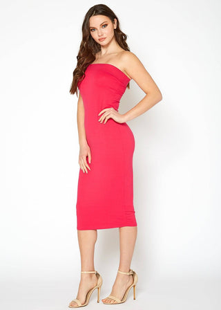 Laguna Niguel Strapless Midi Dress