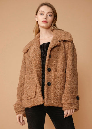 Nurode Faux Shearling Coat