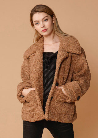 Nurode Faux Shearling Coat