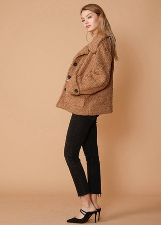 Nurode Faux Shearling Coat