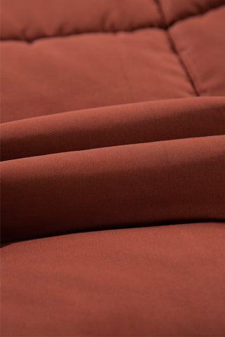 Solid Quilted Puffer Coat