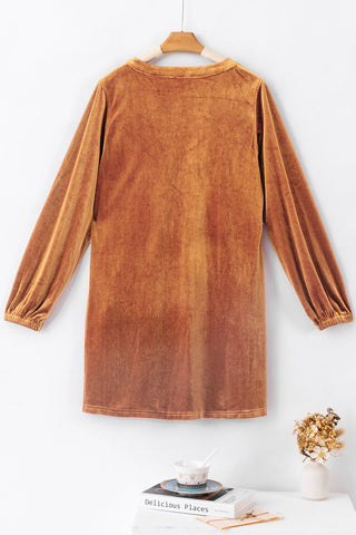 Murphys Velvet V-Neck Dress