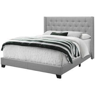 Solid Wood Linen Queen Bed