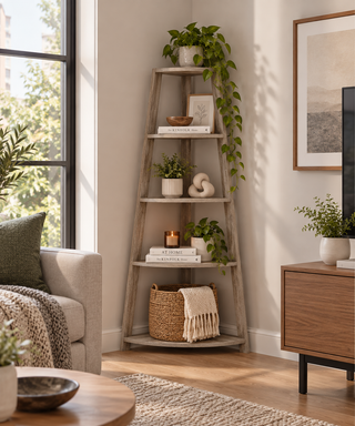Julie Corner Accent Shelving Display