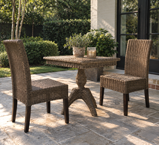 Austin Wicker Dining Chair Set