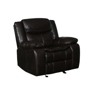 Faux Leather Reclining Sofa